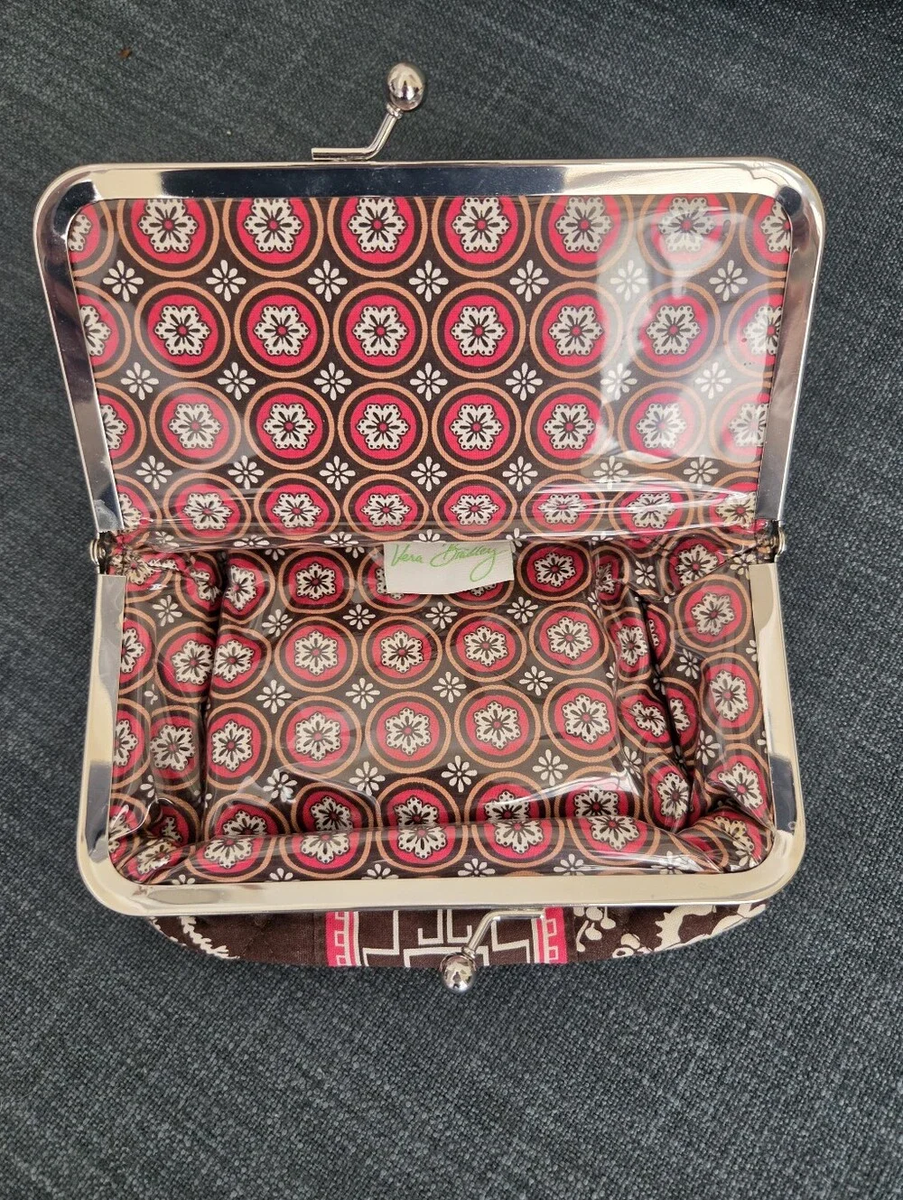 Vera Bradley Vintage Kiss and Make Up Clutch Imperial Toile